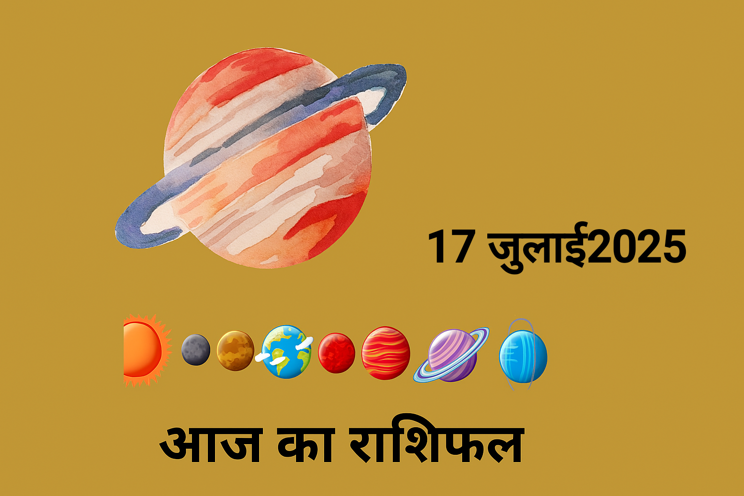 17 जुलाई 2025 राशिफल: सर्वार्थ सिद्धि योग में नौकरी और व्यापार में मिलेगा लाभ